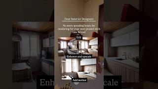 No more spending hours for rendering for your next project #interiordesign #interiordesigner #ai