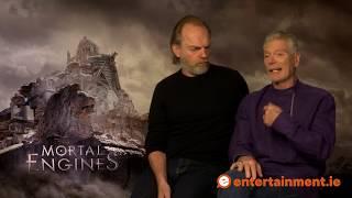 Hugo Weaving and Stephen Lang talk how theatre work is very similar to CGI and Mortal Engines