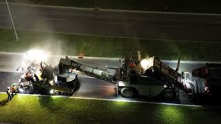 Night time Paving with Thomas Cavanagh on Strandherd Drive