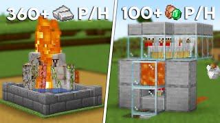 Minecraft 3 EASY FARMS That YOU MUST HAVE in 1.21! (IRON, FOOD+EMERALDS & MOB XP FARMS)