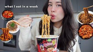 what I eat in a week (asian food + realistic)