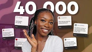 40,000 SUBS Q&A | GCSEs/A Levels, Studying & YouTube |  Smile with Sola