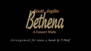 S. Joplin - Bethena Waltz - piano 4 hands