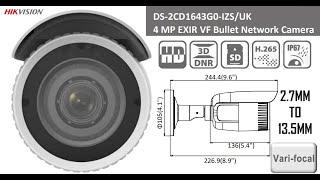 Hikvision DS-2CD1643G0-IZS/UK (VF Camera review) (Subtitle)