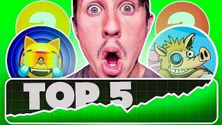BEST 5 MEME COINS To Buy NOW (MASSIVE Potential Crypto Picks!!!)