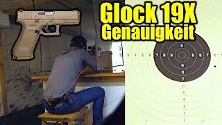  Genauigkeit Glock 19X Gen5 auf 25 Meter