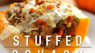 Sausage Stuffed Butternut Squash