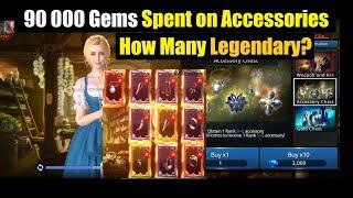 Darkness Rises Spending 90 000 Gems on Accessories Chest : How Many Legendary?!