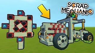  СТРОИМ МОЩНЫЙ МАГНИТНЫЙ ДВИГАТЕЛЬ  ПОСТРОЙКИ в СКРАП МЕХАНИК  СКАЧАТЬ Scrap Mechanic 