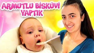 Anne Vlog. Sevcan Derin'e armutlu bisküvi yapıyor. Bebek bakma videosu