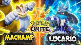 Lucario Vs Machamp In Pokemon Unite |Which is Better ?|Pokemon Unite Hindi Gameplay