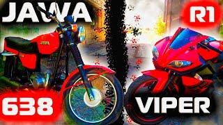 ЯВА 638 VS Viper R1 Мото Тест на Скорость! Вся Правда Jawa 350!