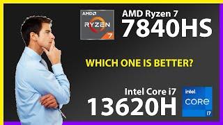 AMD Ryzen 7 7840HS vs INTEL Core i7 13620H Technical Comparison