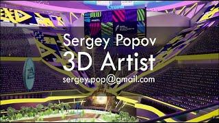 Showreel - Sergey Popov - 3D Artist - Stadium for Phygital Games of the Future