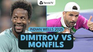 INSANE Points From Dimitrov vs Monfils EPIC! | Indian Wells 2025 Highlights