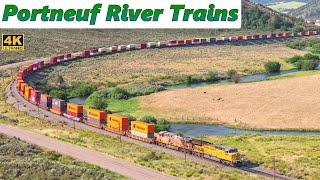 Scenic Portneuf River Idaho Trains (4K) | The Granger Line | Short Segment July 2024