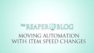 Moving Automation With Item Speed Changes