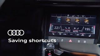 Saving shortcuts on your Audi’s MMI display