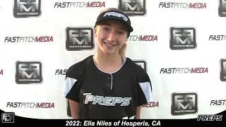 2022 Ella Niles Utility/Slapper Softball Skills Video - Easton Preps