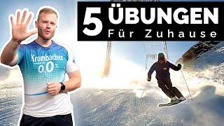 5 Übungen für einen schönen Kurzschwung - Skigymnastik