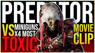 BEST BIONIC PREDATOR *MOST TOXIC* BUILD in Predator Hunting Grounds vs 4 MINIGUNS | Prey Movie Clips