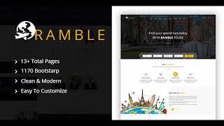 Ramble - Tour & Travel Agency HTML Template | Themeforest Website Templates and Themes