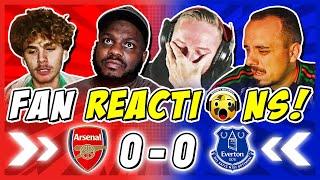 ARSENAL FANS FURIOUS  REACTION TO ARSENAL 0-0 EVERTON | PREMIER LEAGUE FAN REACTIONS