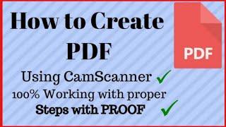 image to pdf by CAM Scanner