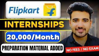 Flipkart Free Internship 2024 | Internships and Placement at Flipkart | Prepare + Free Resources 