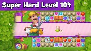 Gardenscapes Super Hard Level 104 | No Boosters | Playrix