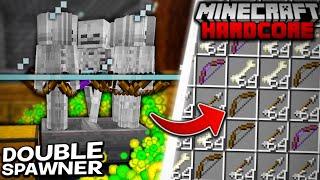 I Built a DOUBLE SKELETON FARM in Minecraft Hardcore (#4)