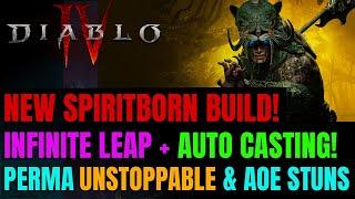 NEW PERMA Unstoppable + INFINITE Leap Spiritborn Endgame Build! | Insane Mobility & DMG!