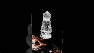 Natural clear quartz carve  Zen master Buddhist monk#shorts #crystal #quartz #buddhist