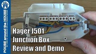 Hager J501 downlighter junction box (Ashley) review and demo. How to wire a downlight junction box.