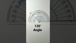 how to construct 135 degree angle using compass | 135° angle