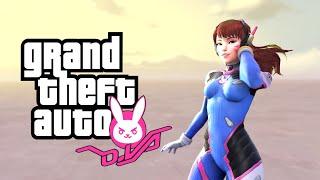 Playing as D.Va (Overwatch)  GTA 5 [Add-On Ped Mod]