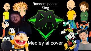 Random people sings DAgames medley Ai cover