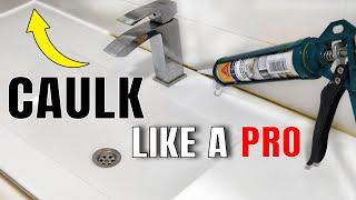 Caulking - How To Apply Silicone Sealant Like A Pro Using a Silicone Gun | Moldy Sink & Bath | XDIY