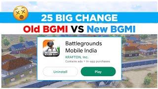 25 changes in new BGMI