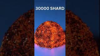 Fractured magma sphere vs Force Field Simulation #shorts #3dart #3d #blender #cinema4d #science