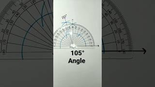 how to construct 105 degree angle using compass | 105° angle