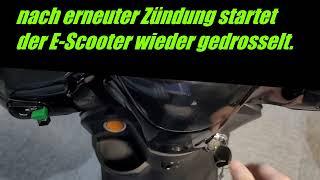 eScooter X1 entdrosseln eRoller per Fernbedienung schneller   Elektroscooter tuning