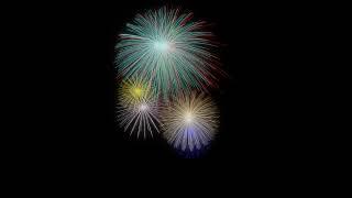 My first fireworks animation with geometry nodes simulation