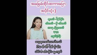 အခြေခံထိုင်းစကားပြောအပိုင်း(1)