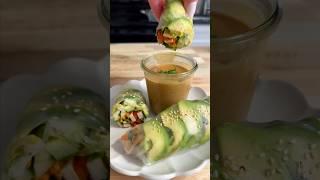 Healthy Summer Roll with Chicken #lowsugar #sugarfree #healthyfood