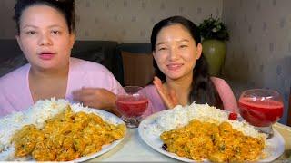 दहि मसला राखेर बनाएको Chicken gravy सारै tasty mukbang