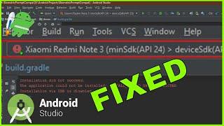 The application could not be installed INSTALL_FAILED_USER_RESTRICTED | Android Studio error