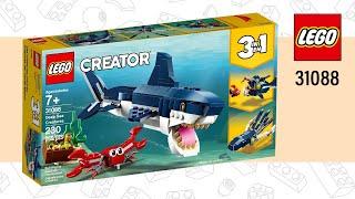 LEGO Creator Deep Sea Creatures [4in1](31088) Shark, Angler Fish, Squid & Whale | Speed Build | TBBL