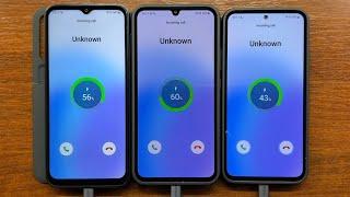 Samsung Galaxy A14 vs A34 vs A54 Charging Sounds & Animation During Outgoing & Incoming Calls