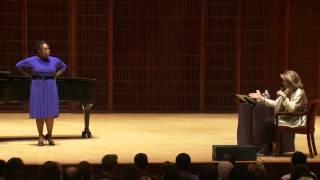 Shepherd School of Music Masterclass with Renée Fleming - Chabrelle Williams, soprano